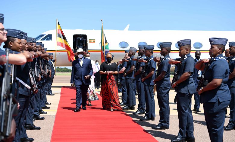 president museveni visit to south africa